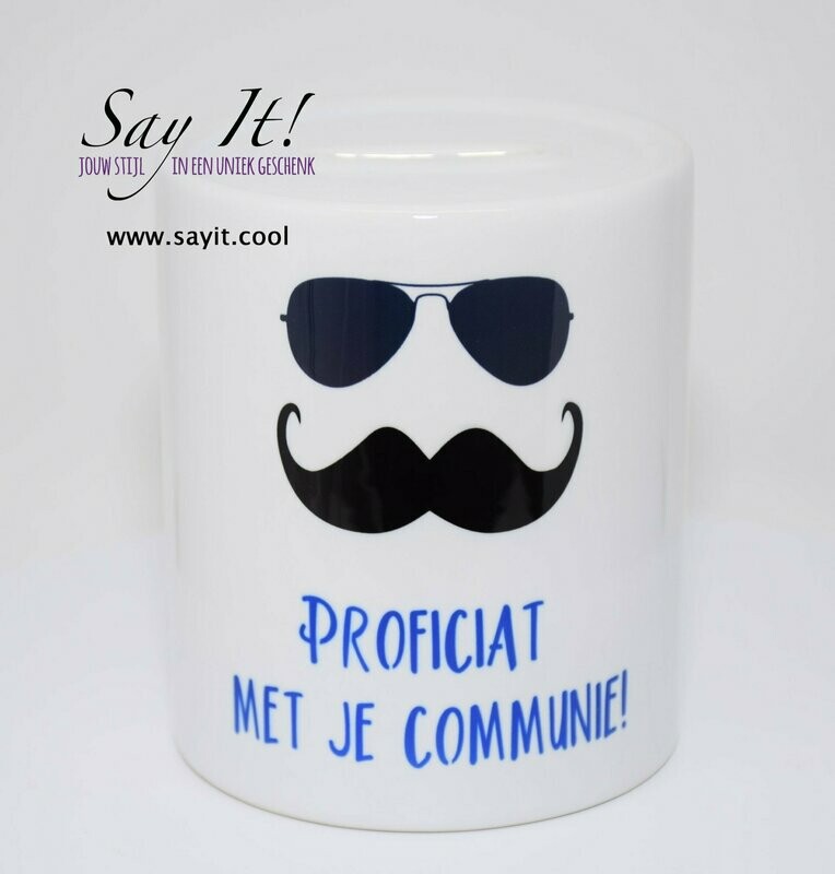 Spaarpot - gepersonaliseerd met eigen tekst en/of afbeelding Spaarpot - gepersonaliseerd met eigen tekst en/of afbeelding