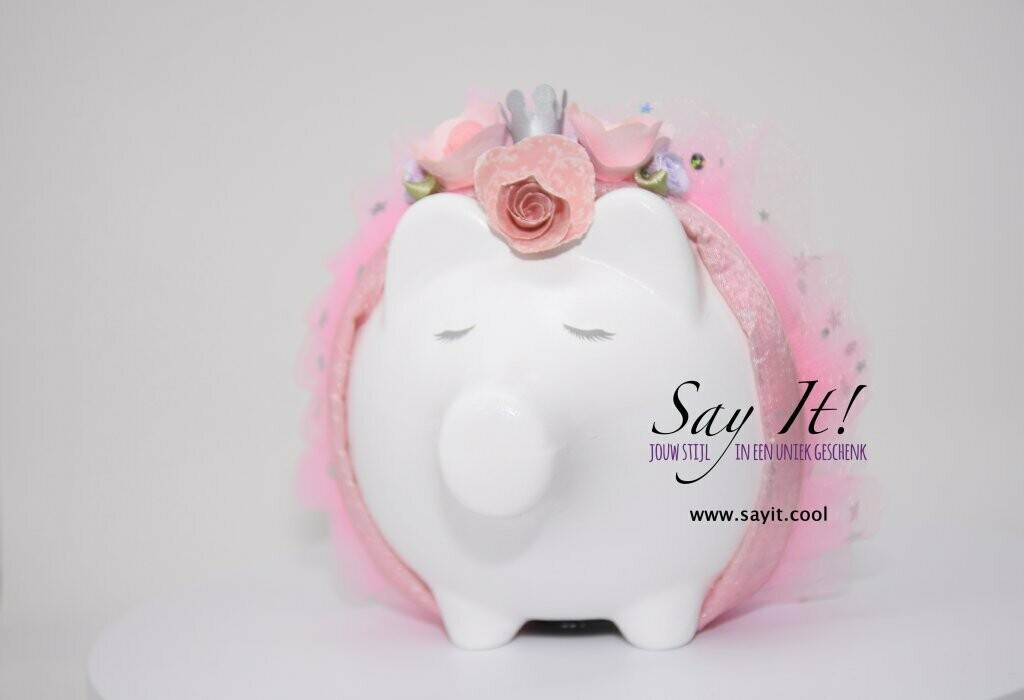 Spaarvarken - gepersonaliseerd met eigen tekst en/of afbeelding