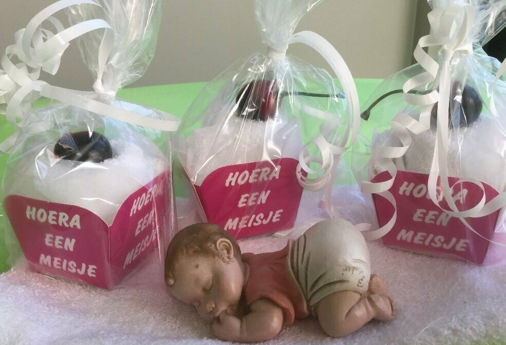 Gastendoekje 'Hoera een meisje'