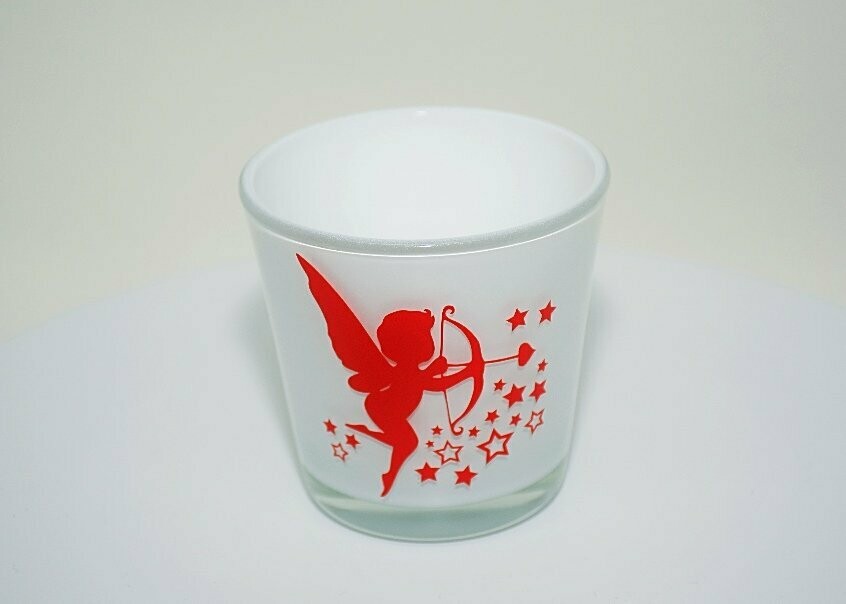 Theelicht 'Cupido' (Personaliseerbaar)