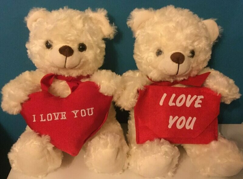 Knuffel 'I love you' (personaliseerbaar)