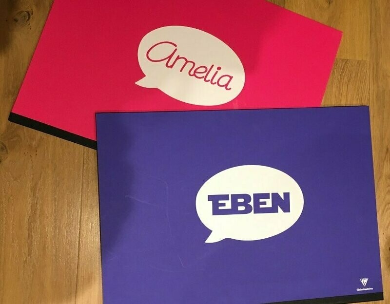 Naamsticker tekstballon - gepersonaliseerd met eigen naam Naamsticker tekstballon - gepersonaliseerd met eigen naam