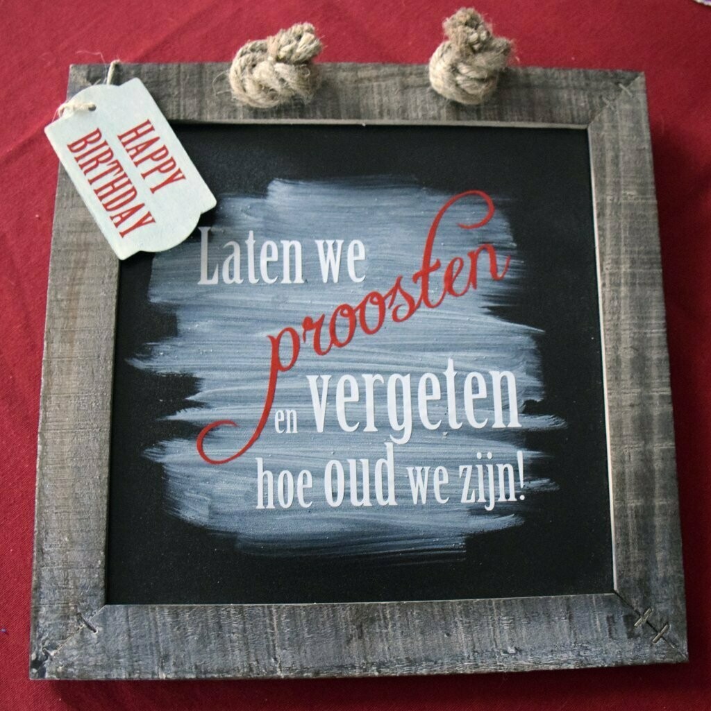 Krijtbord (optioneel met tag) - gepersonaliseerd met eigen tekst en/of afbeelding