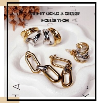 MIX-IT Gold &Silver Ohrringe-Kollektion