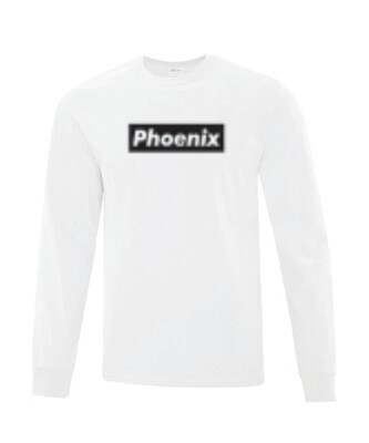 White Phoenix Box Logo Long Sleeve Shirt