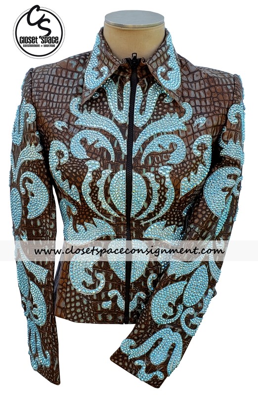 'Undercover' Alligator Bronze & Teal Jacket 'Undercover' Alligator Bronze & Teal Jacket