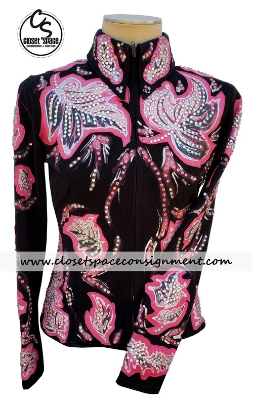 'Show Diva Designs' Black & Pink Jacket 'Show Diva Designs' Black & Pink Jacket