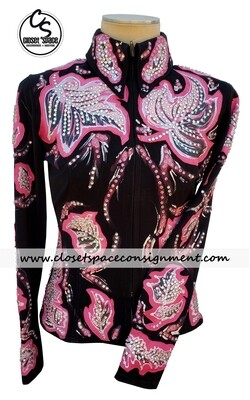 ​'Show Diva Designs' Black & Pink Jacket