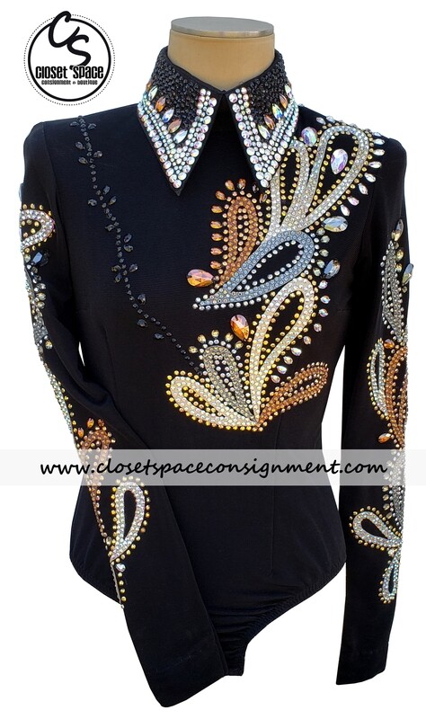 Black, Bronze & Silver Horsemanship Top Black, Bronze & Silver Horsemanship Top