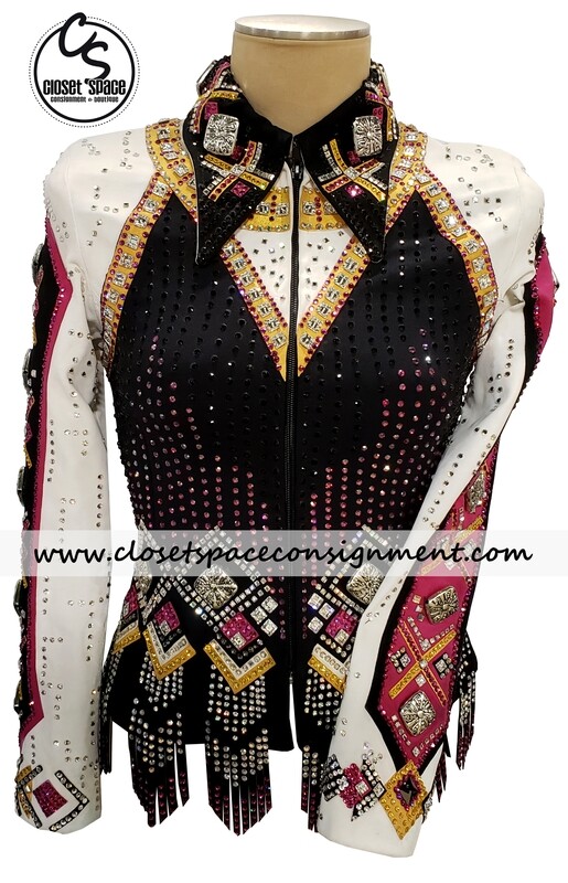 Black, Ivory, Pink & Gold Jacket Black, Ivory, Pink & Gold Jacket