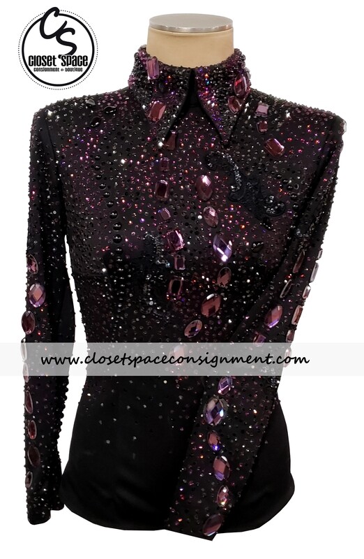 Black & Purple Horsemanship Top Black & Purple Horsemanship Top
