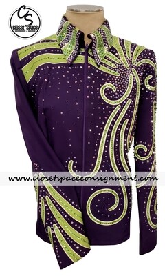'Kelly's Custom Wear' Purple & Green Showmanship Set 'Kelly's Custom Wear' Purple & Green Showmanship Set