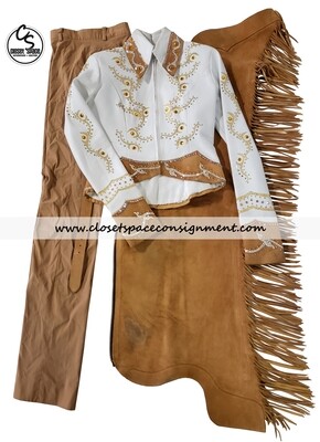 'Show Grace' White & Tan 4 PC Set 'Show Grace' White & Tan 4 PC Set