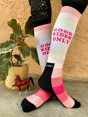 'Good Rides Only' - Pink Knit