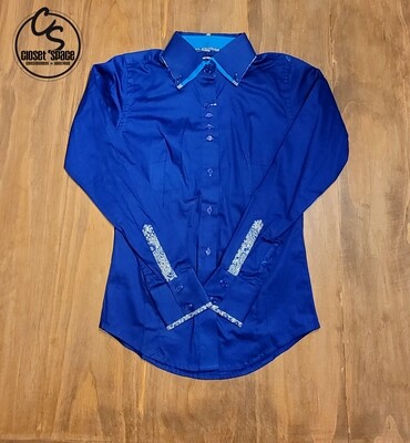 2 Tone Button up - French Blue