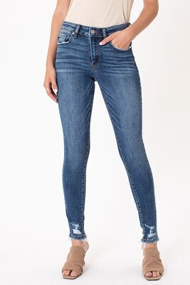 Medium Wash Light Distress High Rise Skinny Medium Wash Light Distress High Rise Skinny