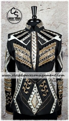 'Totally Outfitted' Black, Gold & White Jacket 'Totally Outfitted' Black, Gold & White Jacket