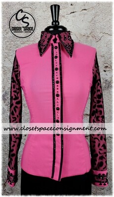 ​'Signature Styles' Pink & Black Leopard Top - NEW