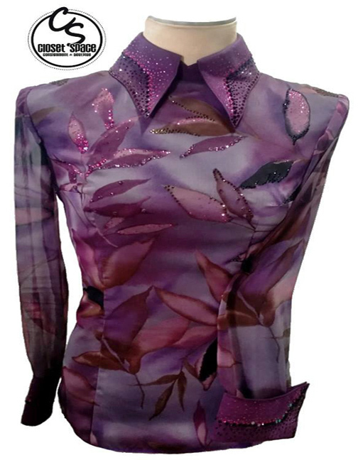  'Shari Voeltz' Purple Leaf Horsemanship Top 'Shari Voeltz' Purple Leaf Horsemanship Top
