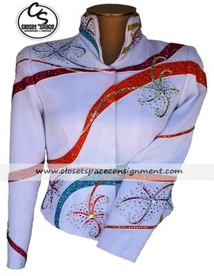 'Berry Fit' White Multi Color Jacket 'Berry Fit' White Multi Color Jacket
