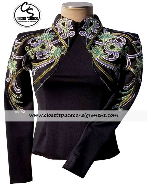 'Berry Fit' Black, Purple & Green Top 'Berry Fit' Black, Purple & Green Top