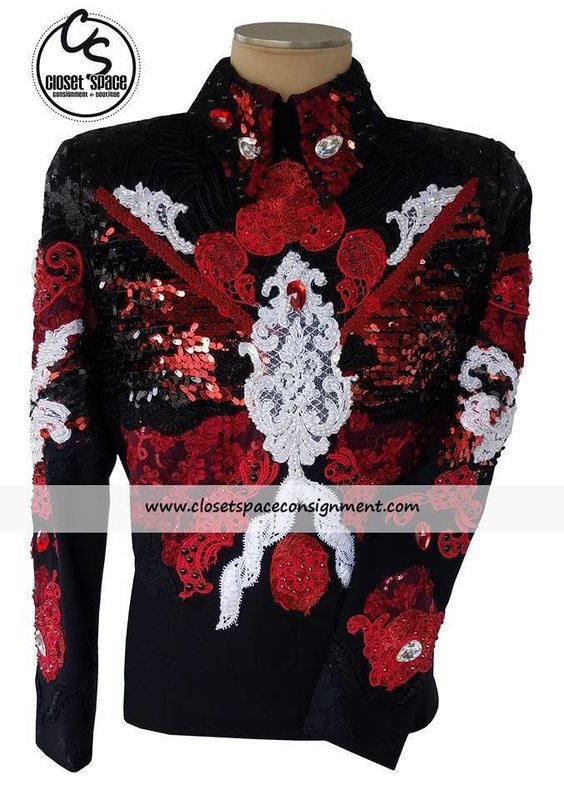 'Jenna Hendrickson' Black, Red & White Top 'Jenna Hendrickson' Black, Red & White Top