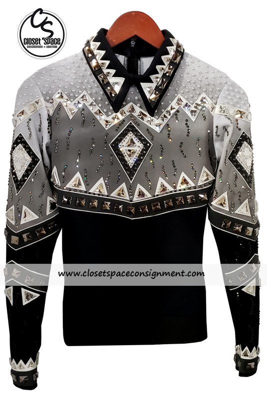 'Show Off Designs' Black, Gray & White Top 'Show Off Designs' Black, Gray & White Top