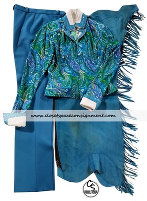 'Deb Moyer' Turquoise Paisley 3 PC Set 'Deb Moyer' Turquoise Paisley 3 PC Set