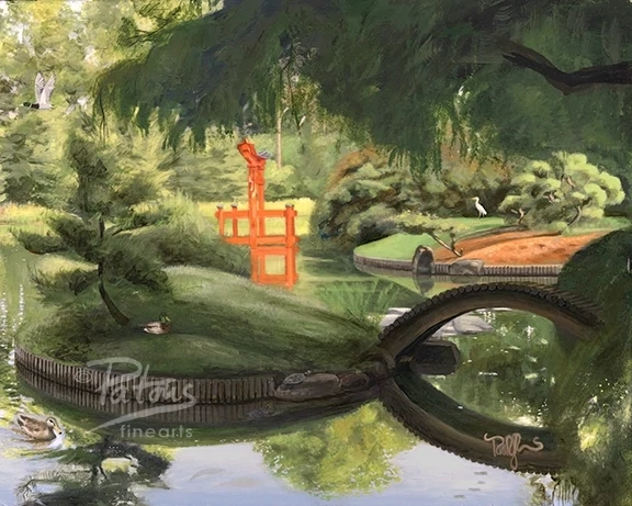 The Japanese Garden with the Torii Gate