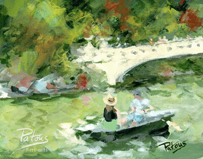 Boating by the Bow Bridge