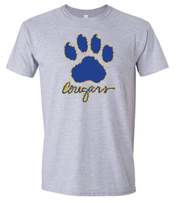 Cougar Paw Print tshirt