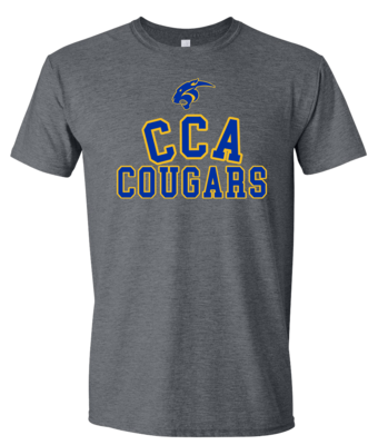 Gray CCA block letter tshirt