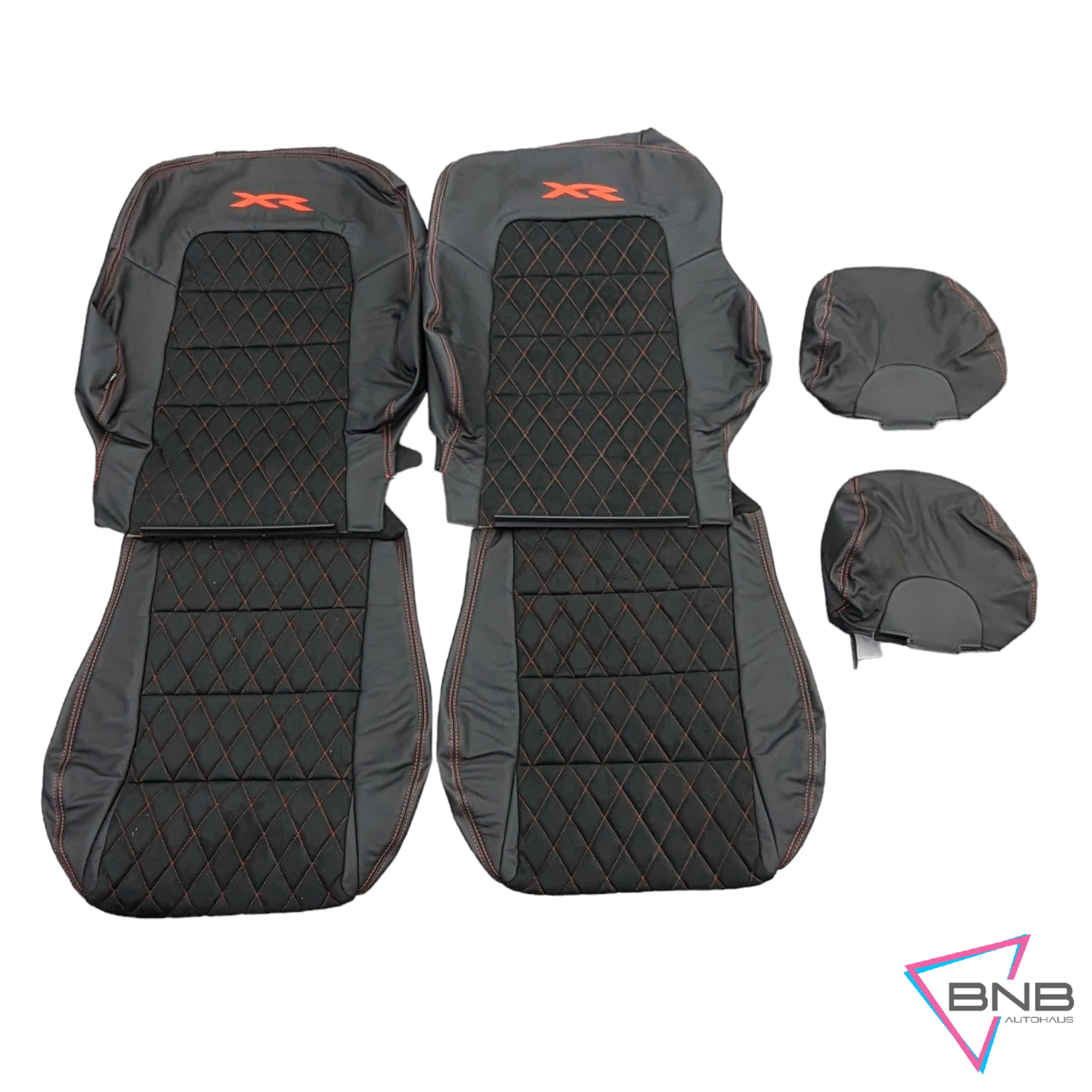 Ford Falcon BA/BF/FG/FGX XR6/XR6 TURBO/XR8 Seat Skin Trim Kit Black Leather & Suede Ford Falcon BA/BF/FG/FGX XR6/XR6 TURBO/XR8 Seat Skin Trim Kit Black Leather & Suede