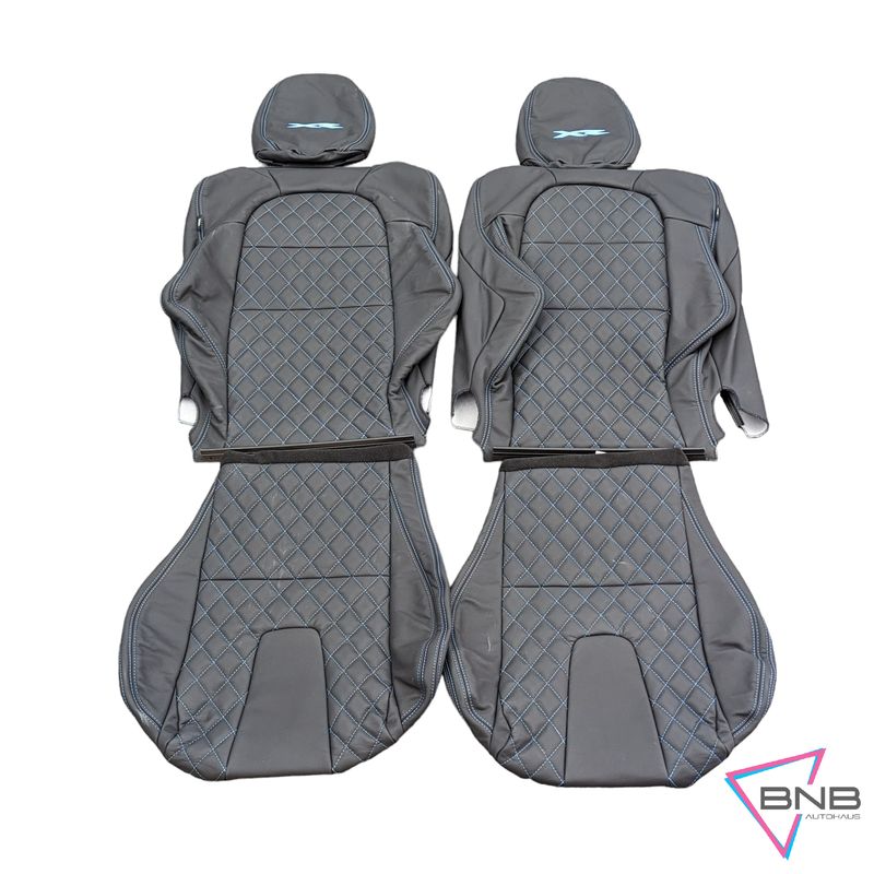 Ford Falcon BA/BF/FG & FPV Ute Seat Skin Trim Kit Black Leather Ford Falcon BA/BF/FG & FPV Ute Seat Skin Trim Kit Black Leather