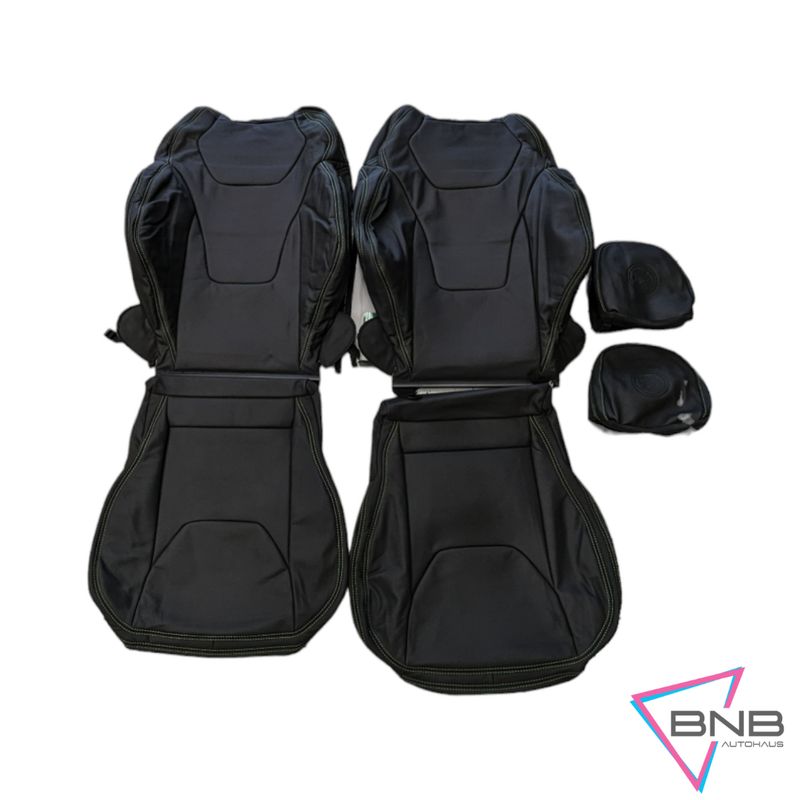 Holden VF Maloo Black Leather Seat Skin Kit