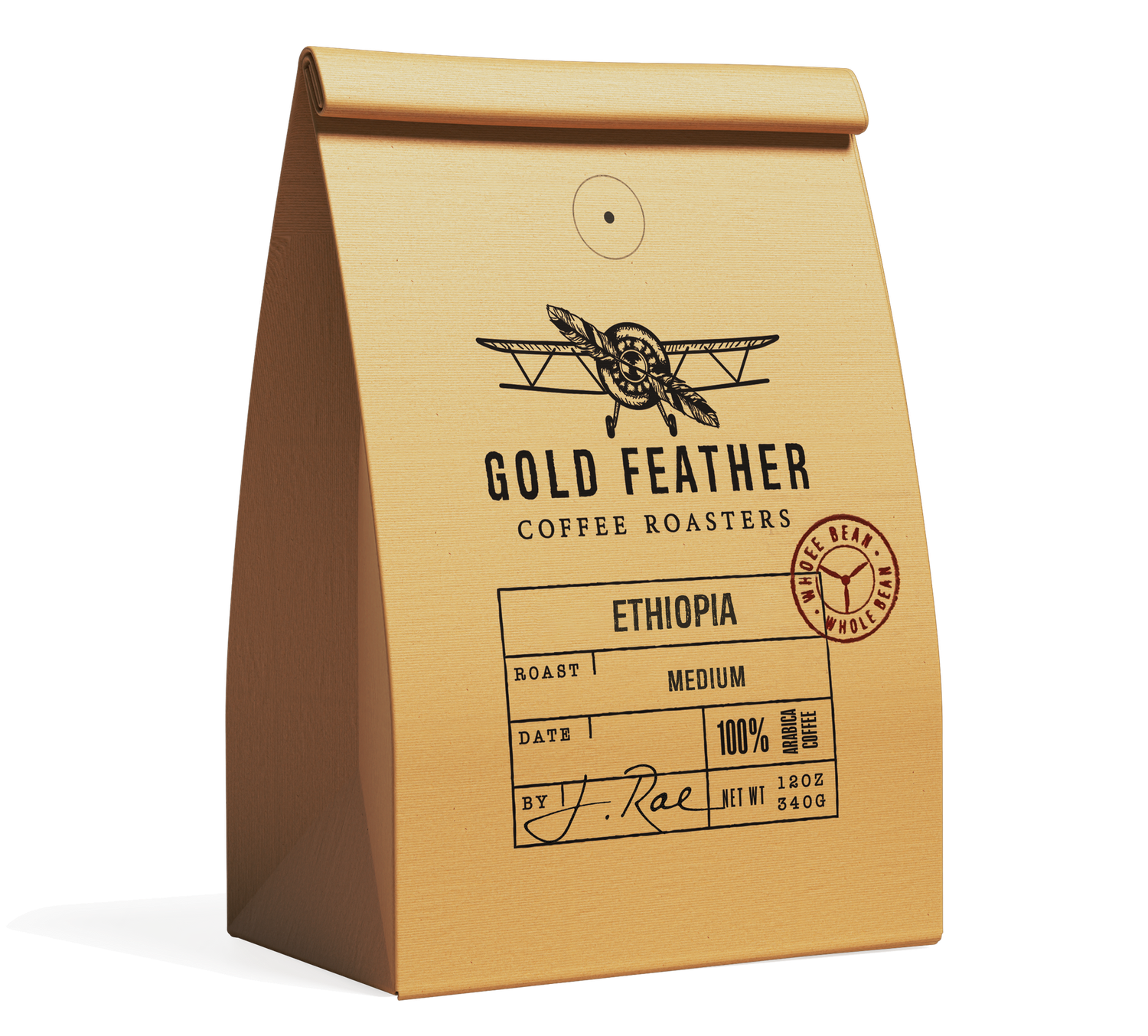 Natural Ethiopia, Yirgacheffe, Size: 12 oz.