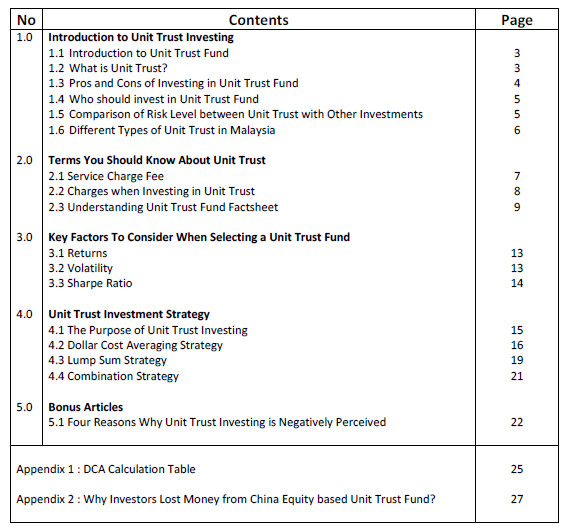 Basics of Unit Trust Investing