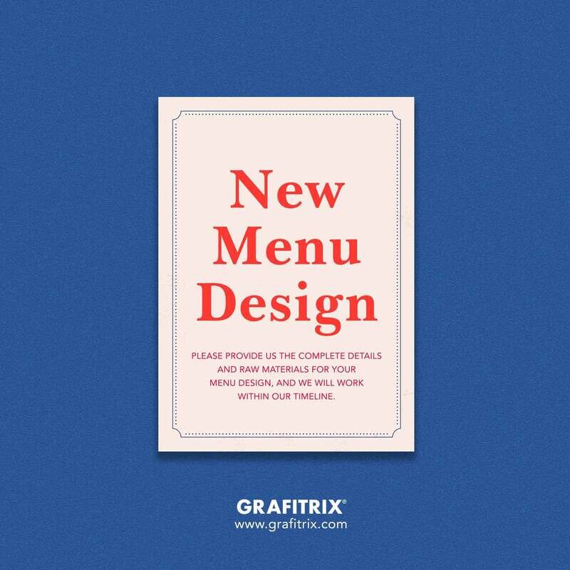 NEW MENU DESIGN