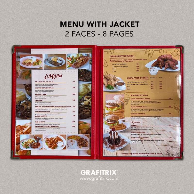 MENU WITH JACKET