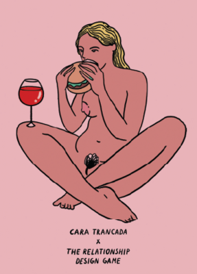 Self Care Postcard (The Relationship Design Game x Cara Trancada)