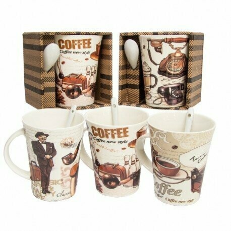 Taza Vintage + cuchara