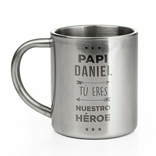 Taza Acero Grabada