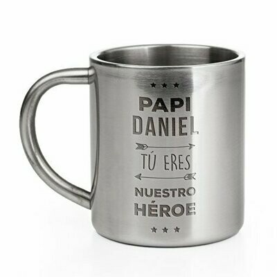 Taza Acero Grabada