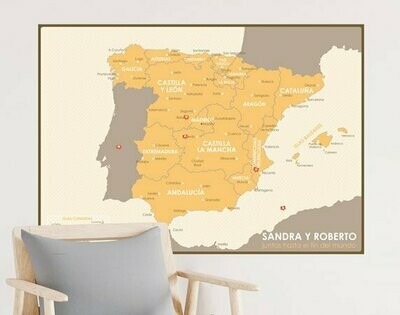 Mapa España Pegatinas