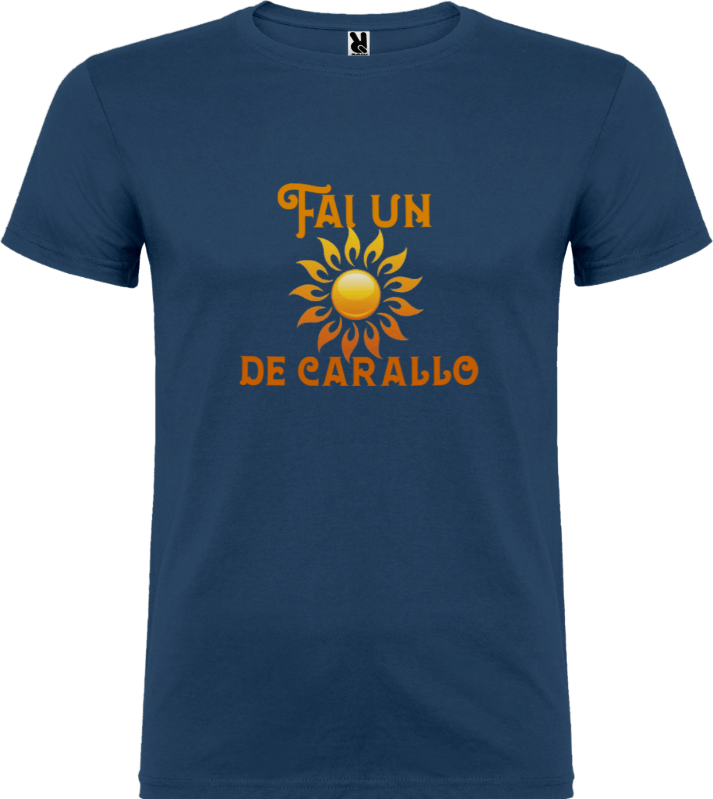 Camiseta De Carallo Azul Marino