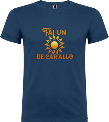 Camiseta De Carallo Azul Marino