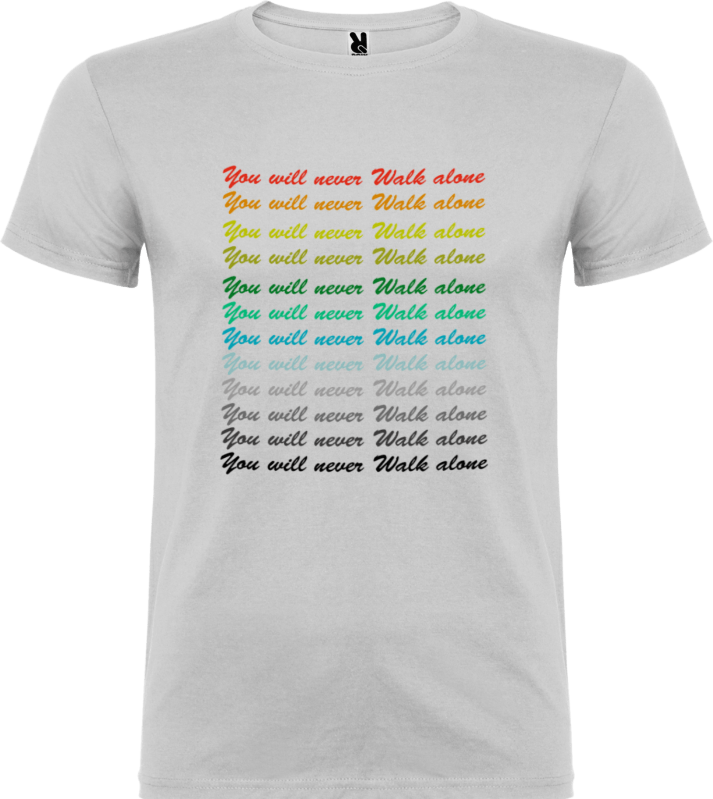 Camiseta  You will never Walk alone