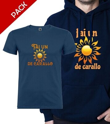 Pack Sudadera y Camiseta De Carallo