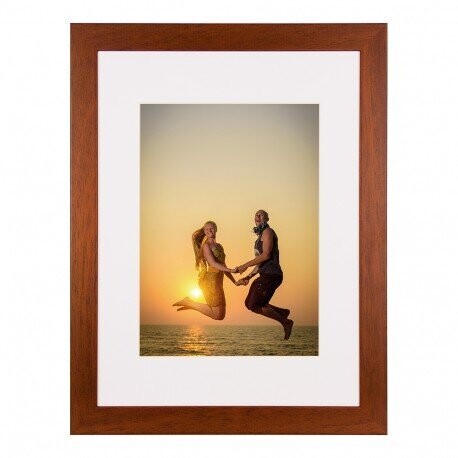 Marco Madera Pared Marron
