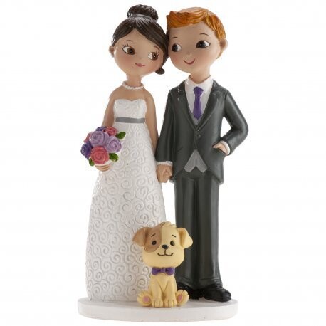 Figura de Novios con perro